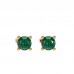 The Emerald May Birthstone Stud Earrings 