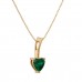 The Emerald May Birthstone Heart Necklace