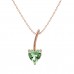 The Green Amethyst February Birthstone Heart Necklace
