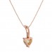 The Opal Octomber Birthstone Heart Necklace