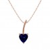 The Sapphire September Birthstone Heart Necklace