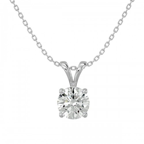 VVS Cubic Zirconia Diamond April Birthstone Necklace