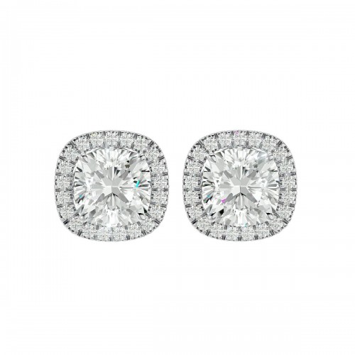 VVS Elegant Cubic Zirconia Diamond April Birthstone Stud Earrings 