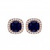 VVS Elegant Sapphire September Birthstone Stud Earrings 