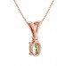 VVS Oval Shape Opal Octomber Birthstone Necklace