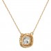 VVS Cushion Shape Cubic Zirconia Diamond April Birthstone Necklace