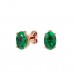 VVS Emerald May Birthstone Stud Earrings 