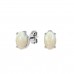 VVS Opal Octomber Birthstone Stud Earrings 