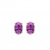 VVS Pink Topaz November Birthstone Stud Earrings 