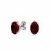 VVS Ruby July Birthstone Stud Earrings 