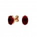 VVS Ruby July Birthstone Stud Earrings 