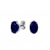 VVS Sapphire September Birthstone Stud Earrings 