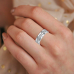 Unique Engagement Band Ring 