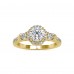 18k Solid Gold Diamond Ring