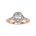 18k Angela Oval Solitaire Ring