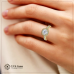 Raj Evie 3 stone ring