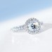 Classy GRA Certified Hidden halo Engagement Ring