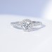 Classy GRA Certified Hidden halo Engagement Ring