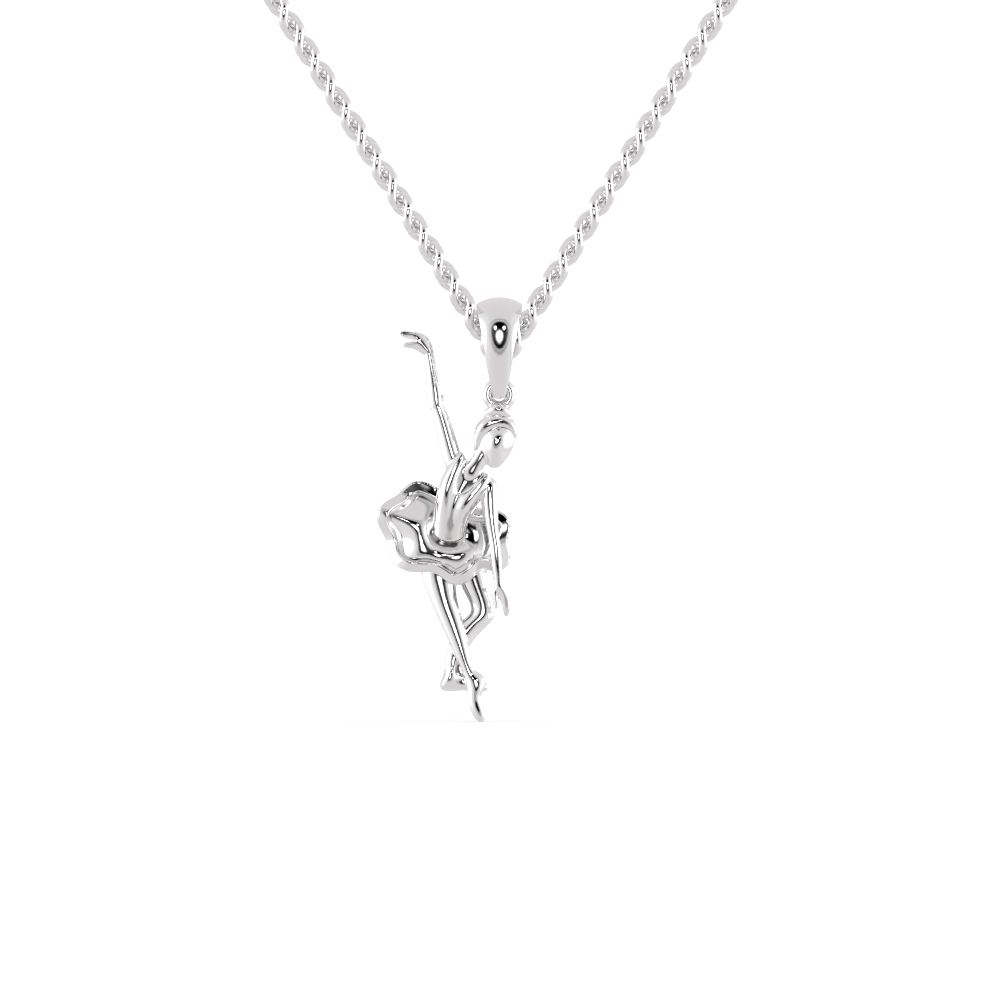 Dancing Girl Pendant With Chain