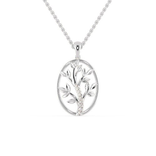 The Micah Tree Pendant With Chain