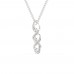 The Ashton Twisted Diamond Pendant With Chain