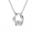 The Giovanni Circle Diamond Pendant With Chain