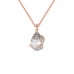 The Pear Shape Solitaire Pendant With Chain