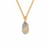 The Pear Shape Solitaire Pendant With Chain