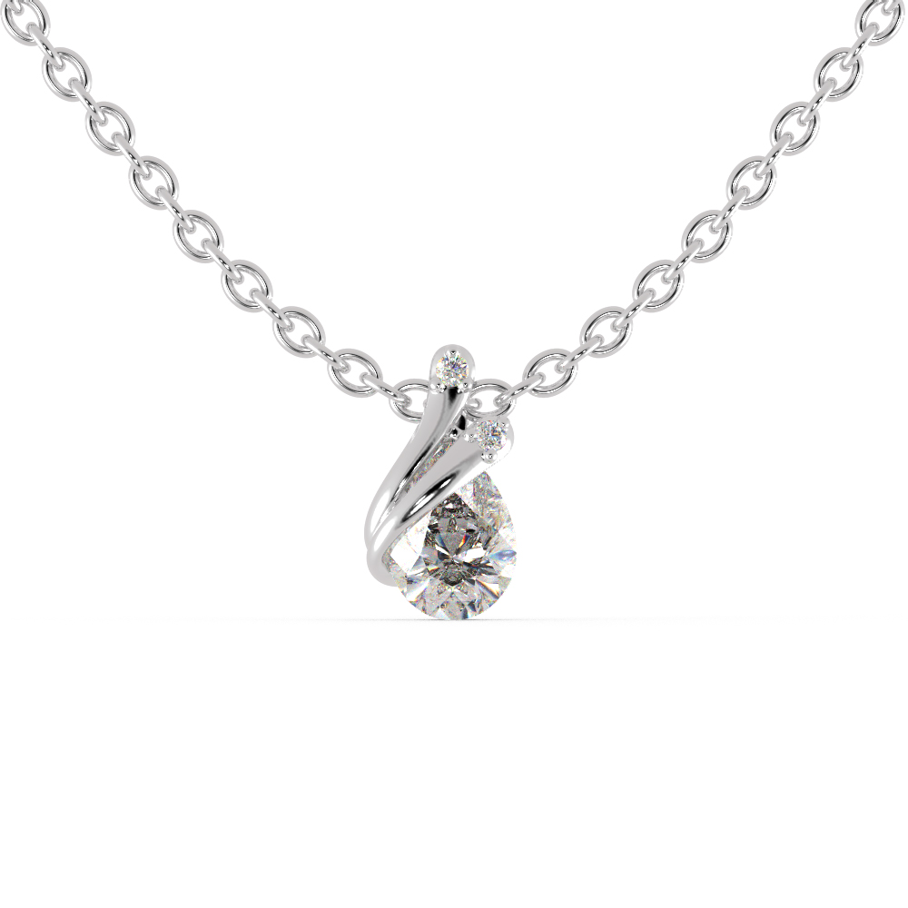 The Pear Solitaire Necklace
