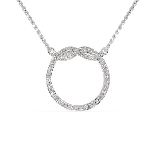 The Classic Circle Design Pendant With Chain
