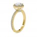 Sneha Halo Solitaire Ring