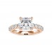 Classic Sloitaire Engagement Ring in 18K Gold (Without Center Stone)