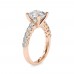 Classic Sloitaire Engagement Ring in 18K Gold (Without Center Stone)