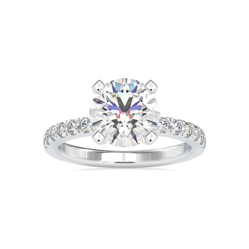 Waverly Prong Set Diamond Solitaire Ring (Without Center Stone)