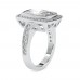 Vismrit 2.70 Ct Certified Cushion Wedding Ring (Without Center Stone)