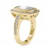 Vismrit 2.70 Ct Certified Cushion Wedding Ring