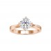Suvarna 18k Gold Solitaire Party Wear Ring (Without Center Stone)