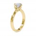Suvarna 18k Gold Solitaire Party Wear Ring (Without Center Stone)