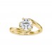 Achintyay Solitaire Diamond Engagement Ring, (Without Center Stone)