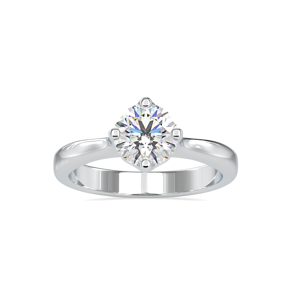 Anuyog Classic Diamond Halo Promise Ring