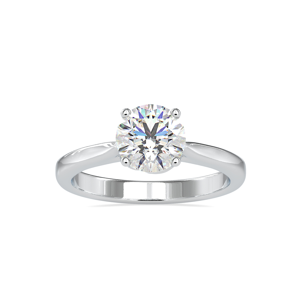 Navpad 1.18 Ct IGI Certified Diamond Cluster Ring (Without Center Stone)