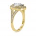 RajTilak Oval Shape Diamond Halo Ring