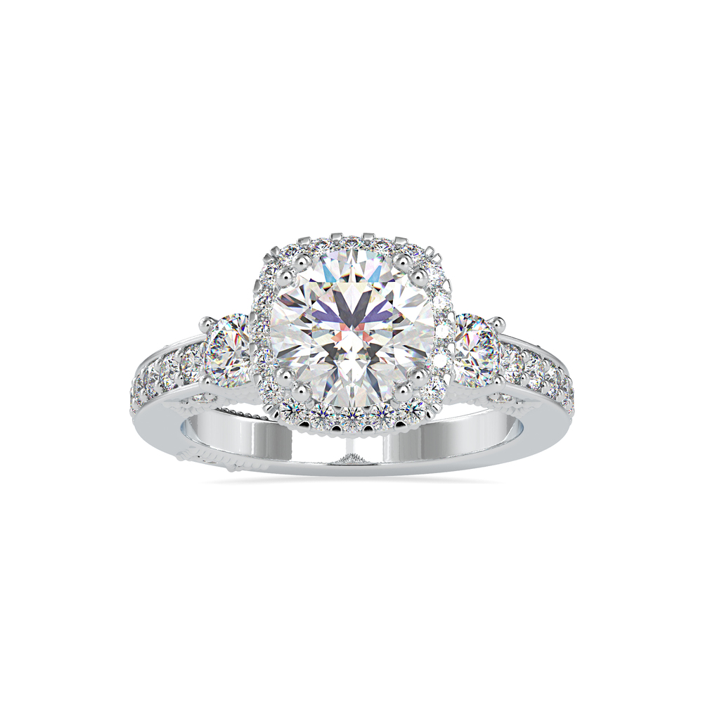 RajTatva Halo Diamond Ring