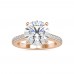 RajShil 4.43 Certified Diamond Anniversary Gift Ring