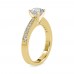 Paum Antique Round Diamond Prong Set Engagement Ring
