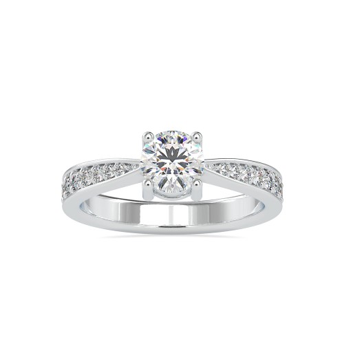 Prong Set Unique Wedding Bridal Ring
