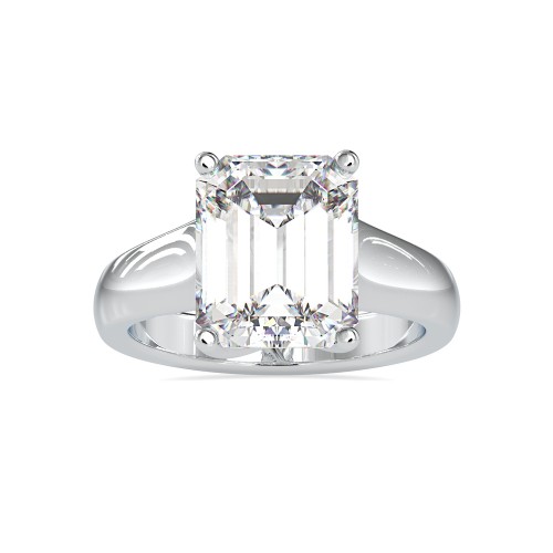 Supriya Emerald Solitaire Diamond Ring