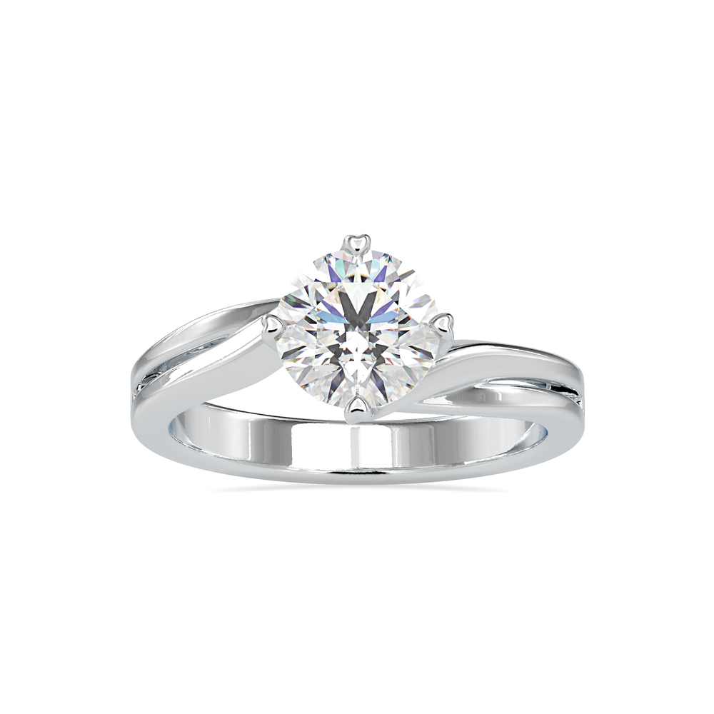 Samvar Heart Prong Set Engagement Ring