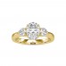 Mohini Three Stone Diamond Ring