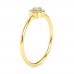 Amazia 18K White Gold Lightweight Diamond Ring